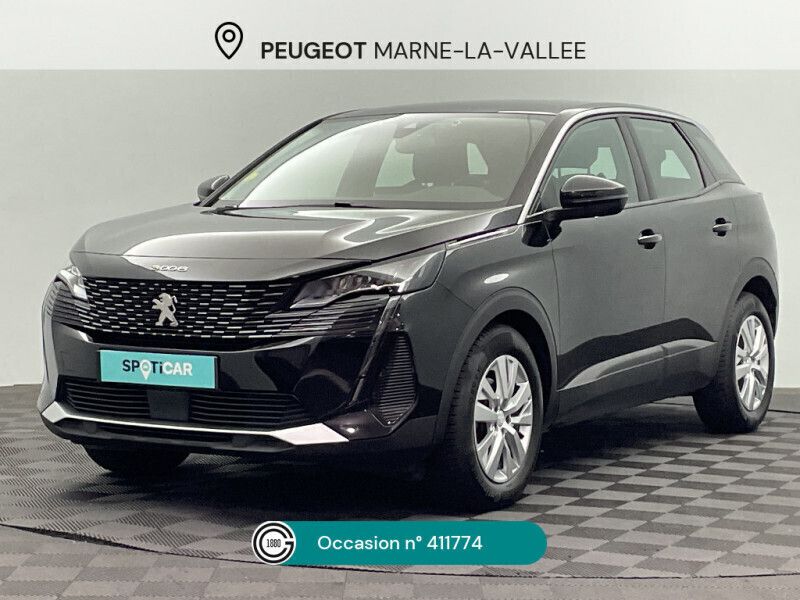 Noir Utilisé 2022 Peugeot 3008 Active SUV | 19 990 € (Bon prix) - Image 1/4