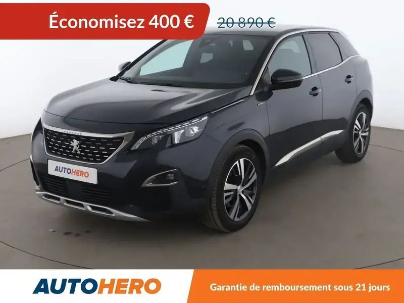 Gris Utilisé 2018 Peugeot 3008 GT-line SUV | 19 990 € (Prix juste) - Image 1/2