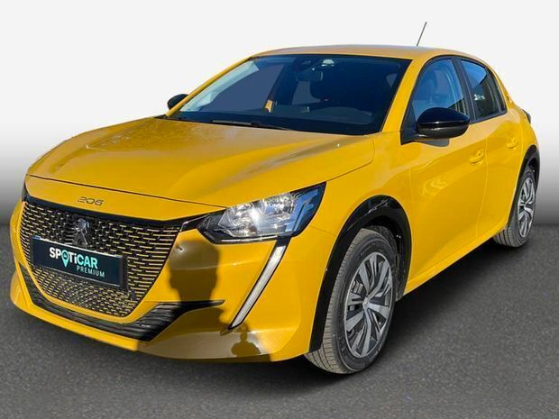 Jaune Utilisé 2022 Peugeot e-208 Active Citadine | 15 755 € (Bon prix) - Image 1/4