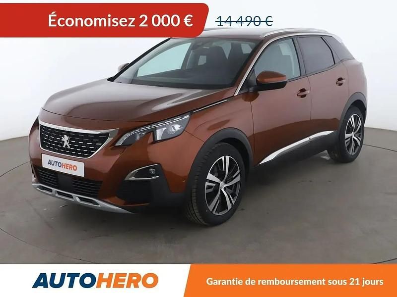 Brun Utilisé 2018 Peugeot 3008 Allure SUV | 12 490 € (Super prix) - Image 1/2