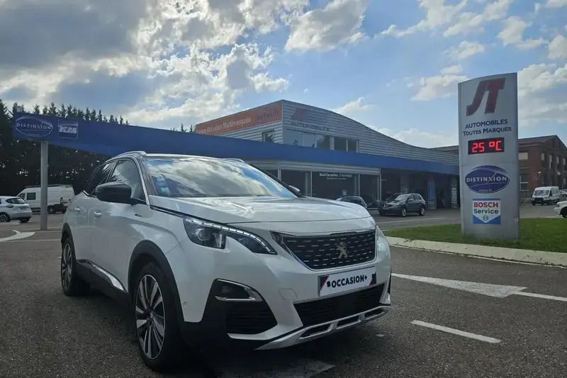 Blanc Utilisé 2020 Peugeot 3008 GT SUV | 24 490 € (Prix juste) - Image 1/4