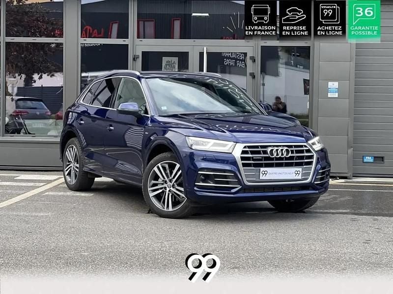 Bleu Occasion 2019 Audi Q5 S-Line SUV | 36 990 € (Bon prix) - Image 1/4