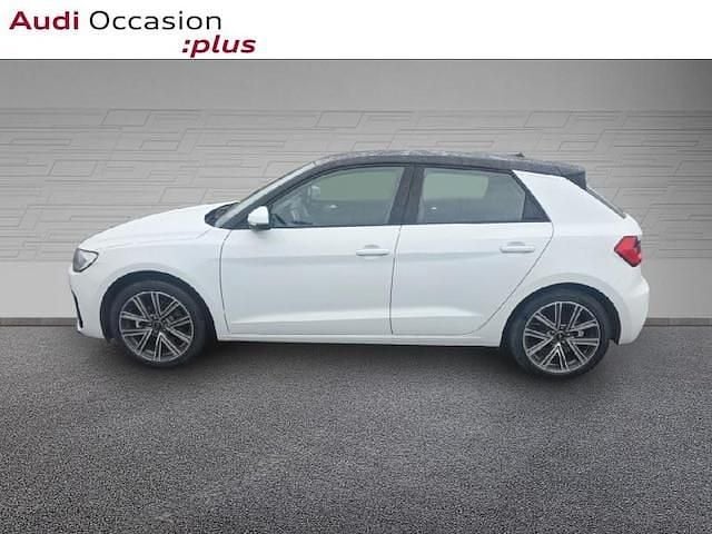 Nouvelle Audi A1 Sportback Design 116 ch (85 kW) 2026 Blanc glacier métallisé noir mythe métallisé Citadine
