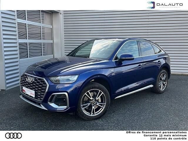 Bleu navarre métallisé Occasion 2024 Audi Q5 Sportback S-Line SUV | 53 990 € (Super prix) - Image 1/4