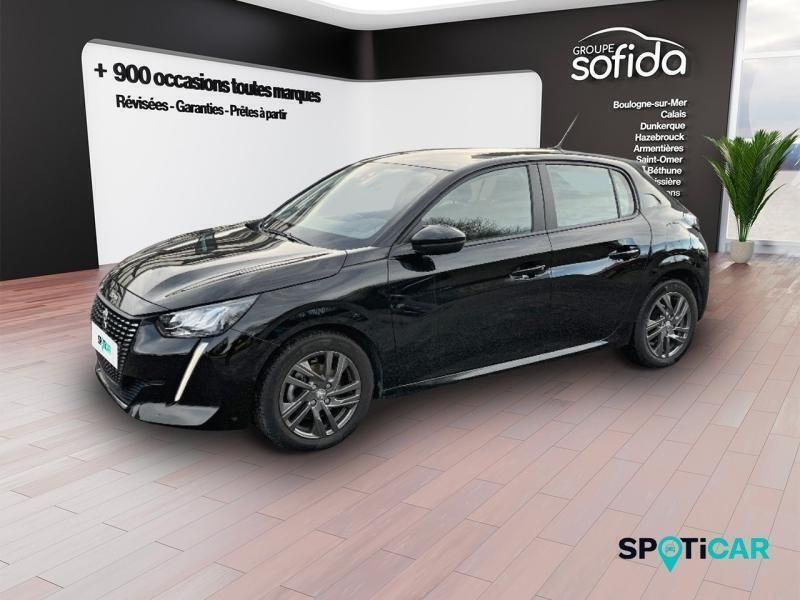 Noir Utilisé 2022 Peugeot 208 Active Citadine | 14 590 € (Prix juste) - Image 1/3