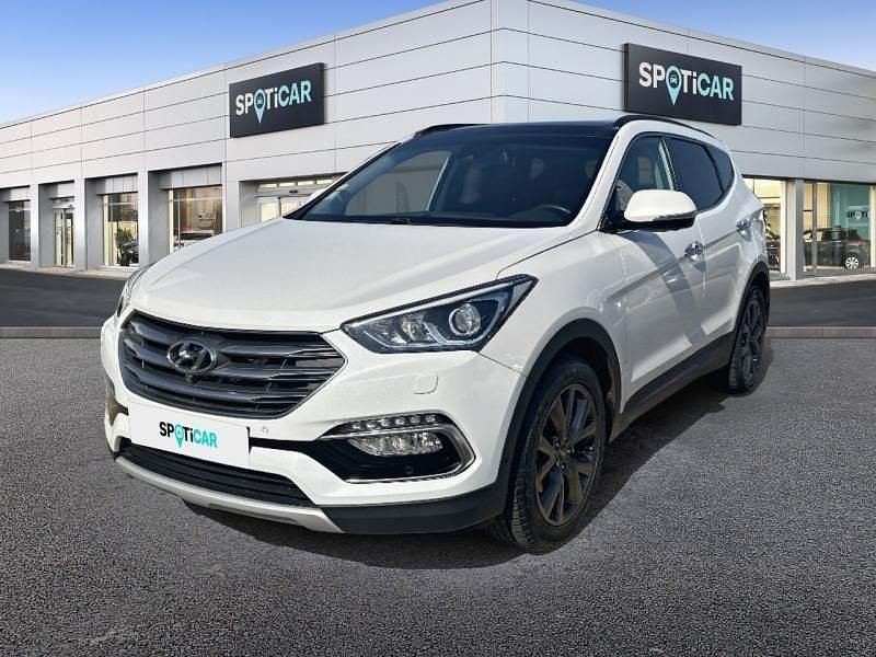 White crystal Occasion 2016 Hyundai Santa Fe SUV | 21 990 € (Prix juste) - Image 1/4