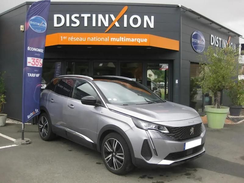 Gris Occasion 2021 Peugeot 3008 GT SUV | 23 500 € (Prix cher) - Image 1/4