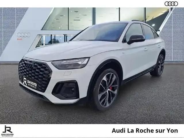 Blanc glacier metallise Occasion 2024 Audi Q5 Sportback S-Line SUV | 63 899 € (Prix juste) - Image 1/4
