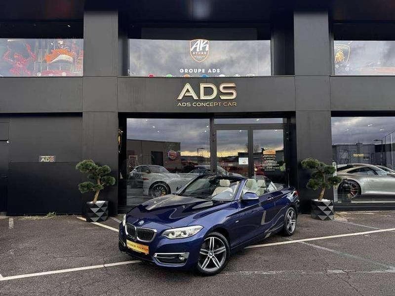 Occasion BMW 220 Luxury Line 190 ch (139 kW) 2017 Bleu Cabriolet