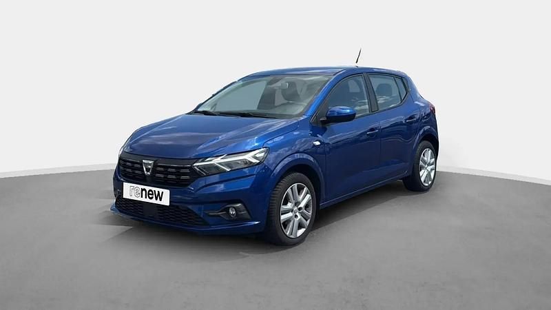 Bleu Utilisé 2021 Dacia Sandero Comfort Citadine | 11 990 € (Prix juste) - Image 1/4