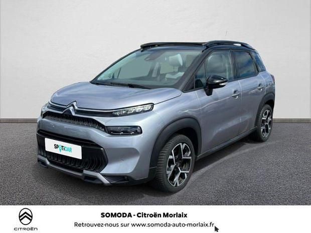 Gris Utilisé 2021 Citroën C3 Aircross PureTech SUV | 17 480 € (Prix assez cher) - Image 1/4