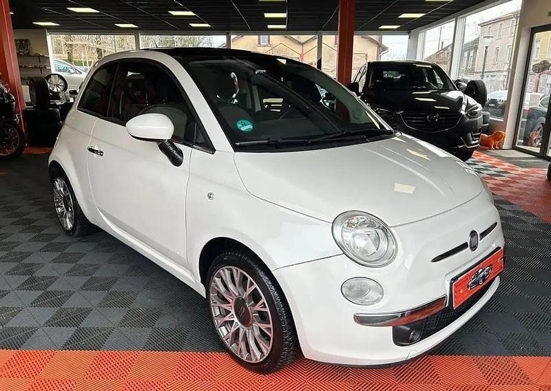Blanc Occasion 2008 Fiat 500 Lounge Citadine | 5 990 € (Prix juste) - Image 1/4