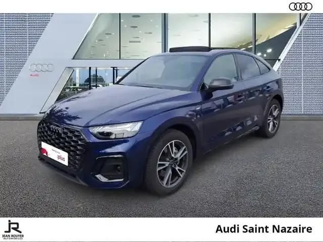 Navarra blue metallic Occasion 2024 Audi Q5 Sportback S-Line SUV | 55 990 € - Image 1/4
