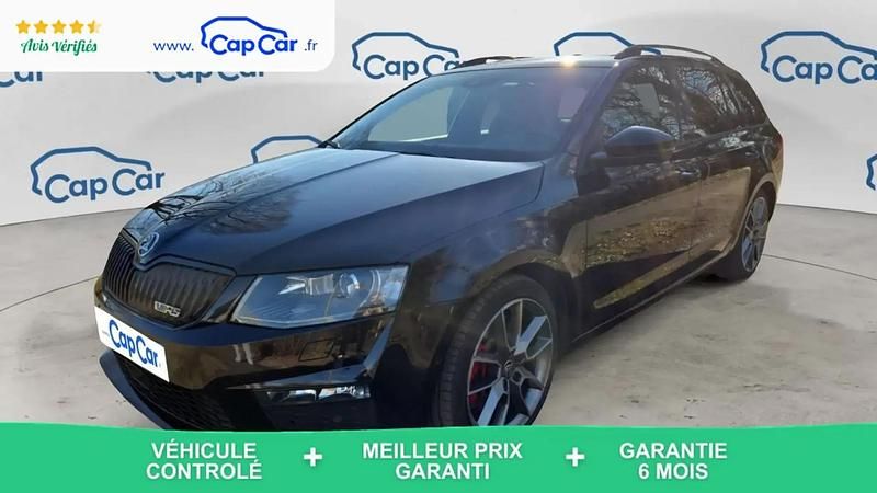 Noir Occasion 2015 Skoda Octavia RS Break | 18 990 € (Prix assez cher) - Image 1/4