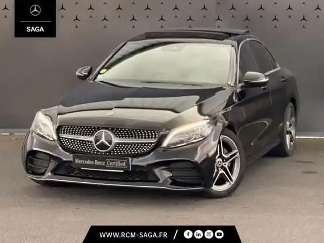 Noir Occasion 2021 Mercedes C220 AMG line Berline | 31 900 € (Super prix) - Image 1/4