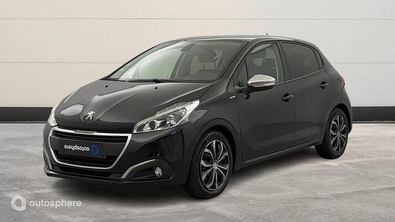 Noir Utilisé 2018 Peugeot 208 Style Citadine | 10 499 € (Prix juste) - Image 1/4