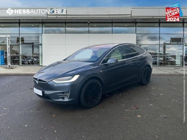 Gris Utilisé 2021 Tesla Model X Long Range RWD SUV | 48 999 € - Image 1/4