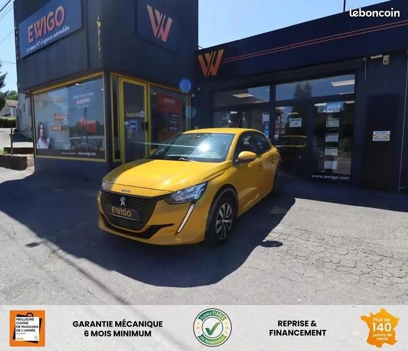 Jaune Utilisé 2020 Peugeot e-208 Active+ Citadine | 10 489 € (Prix juste) - Image 1/4