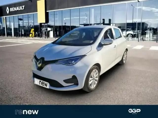 Blanc Occasion 2021 Renault Zoe Zen Citadine | 14 499 € (Prix assez cher) - Image 1/4
