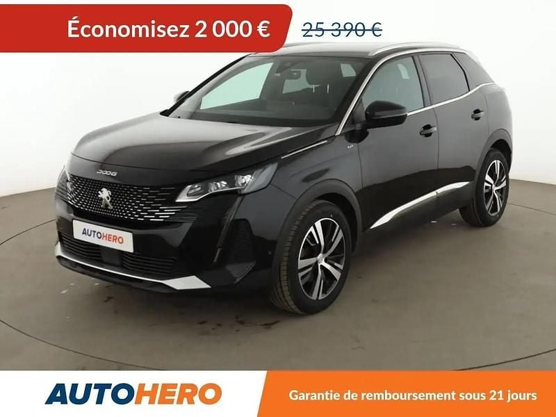 Noir Occasion 2021 Peugeot 3008 GT SUV | 23 390 € (Prix assez cher) - Image 1/2