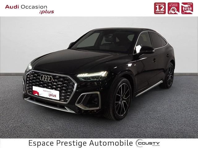 Noir mythic métallisé Utilisé 2021 Audi Q5 Sportback S-Line SUV | 43 890 € (Prix juste) - Image 1/4