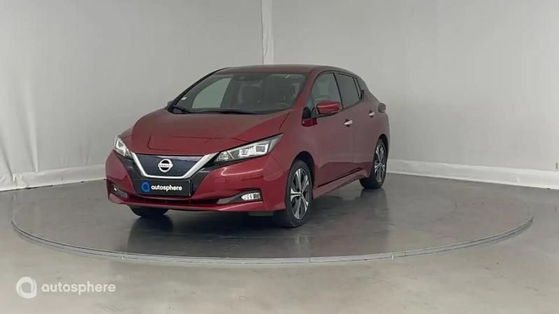Rouge Utilisé 2021 Nissan Leaf Tekna Citadine | 16 999 € (Super prix) - Image 1/4