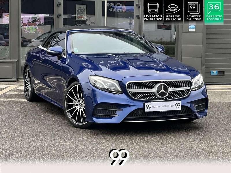 Occasion Mercedes E300 AMG line 246 ch (180 kW) 2020 Bleu Cabriolet