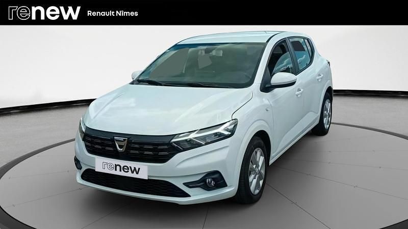 Blanc Utilisé 2022 Dacia Sandero Comfort Citadine | 13 499 € (Prix juste) - Image 1/4