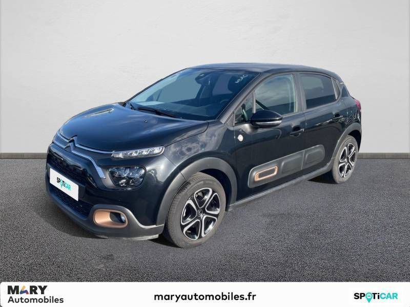 Noir Utilisé 2023 Citroën C3 PureTech Citadine | 12 990 € (Prix juste) - Image 1/3