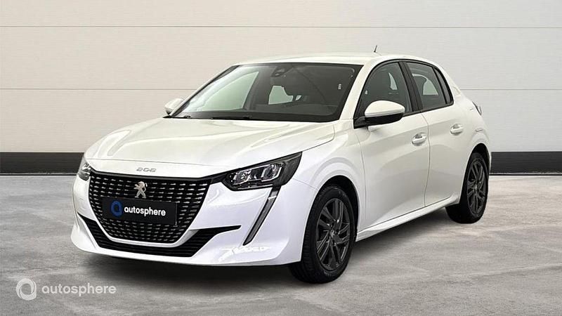 Blanc Utilisé 2021 Peugeot 208 Business-Line Citadine | 11 499 € (Prix juste) - Image 1/4