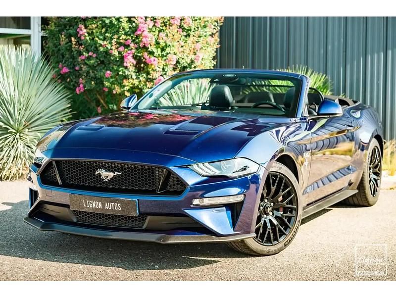 Bleu Utilisé 2020 Ford Mustang GT Cabriolet | 45 990 € (Super prix) - Image 1/4