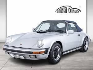Argent Occasion 1987 Porsche 911 Carrera Cabriolet Cabriolet | 69 900 € - Image 1/4
