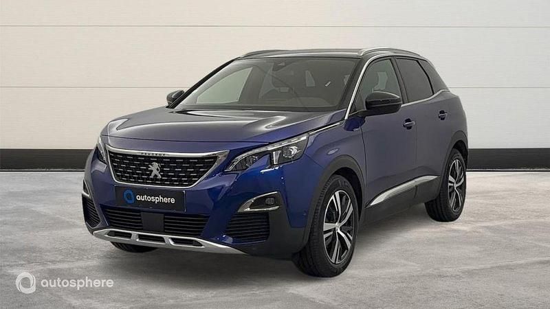 Bleu Utilisé 2021 Peugeot 3008 GT-line SUV | 18 490 € (Bon prix) - Image 1/4