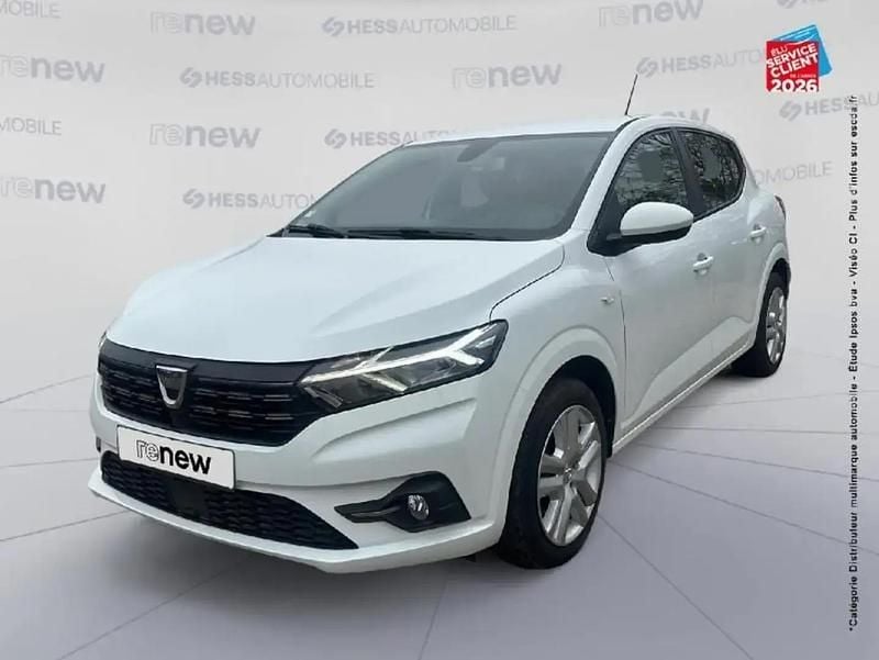Blanc Occasion 2021 Dacia Sandero Comfort Berline | 11 499 € (Bon prix) - Image 1/4