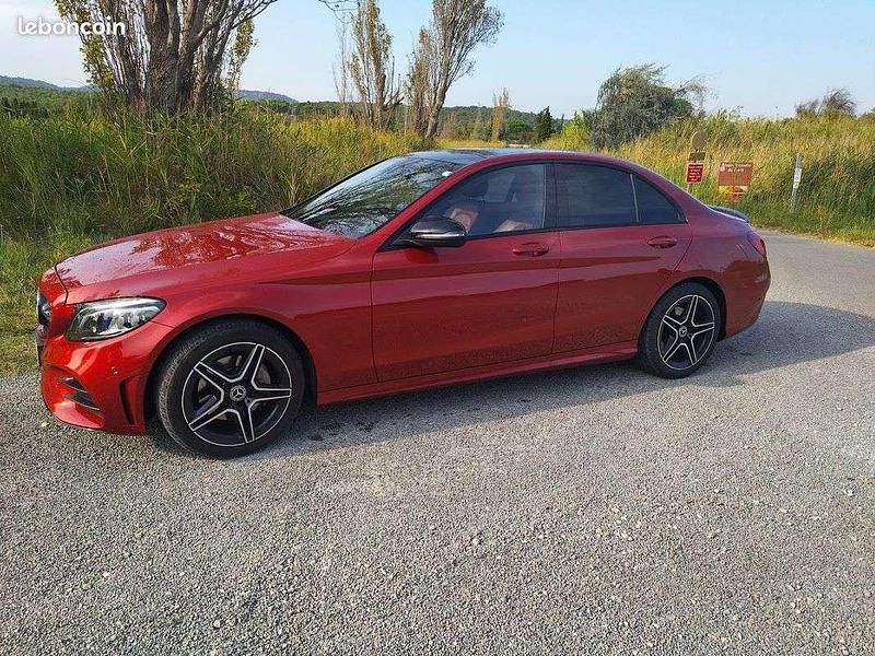 Occasion Mercedes C220 AMG line 194 ch (142 kW) 2019 Rouge Berline