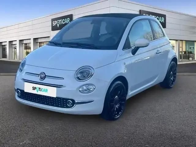 Bossa nova white pastel Occasion 2022 Fiat 500C Dolcevita Cabriolet | 12 980 € (Prix juste) - Image 1/4