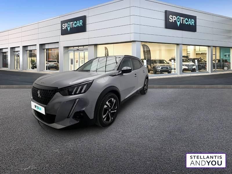 Gris Utilisé 2021 Peugeot 2008 GT SUV | 16 590 € (Prix juste) - Image 1/4