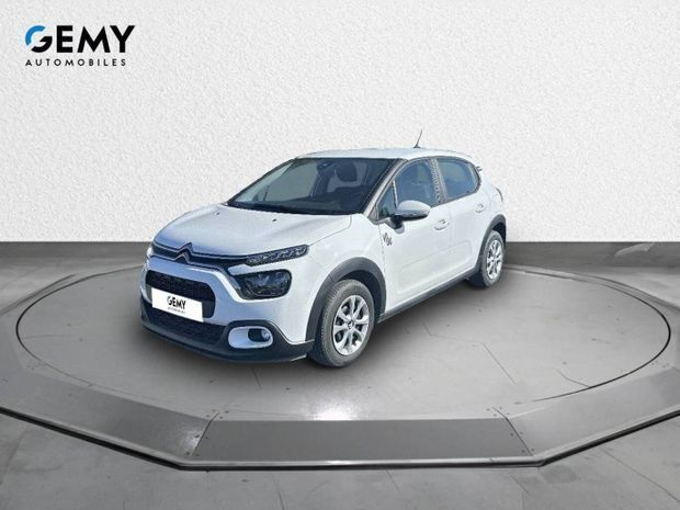 Blanc Utilisé 2022 Citroën C3 PureTech Citadine | 8 950 € (Super prix) - Image 1/4