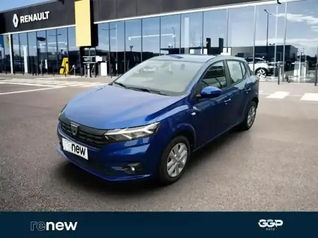 Bleu iron métallisé Utilisé 2022 Dacia Sandero Comfort Berline | 11 490 € - Image 1/4