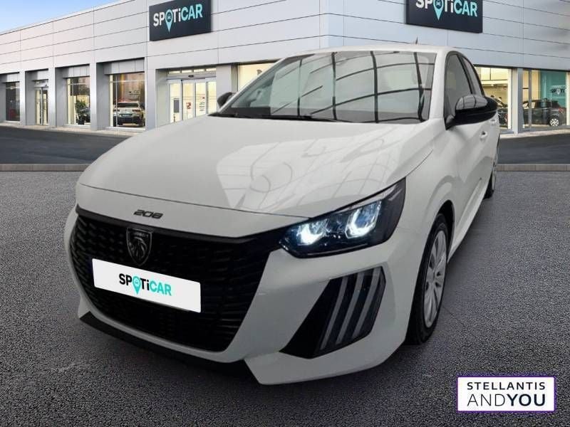 Blanc Utilisé 2024 Peugeot 208 Active Citadine | 14 490 € (Prix juste) - Image 1/3