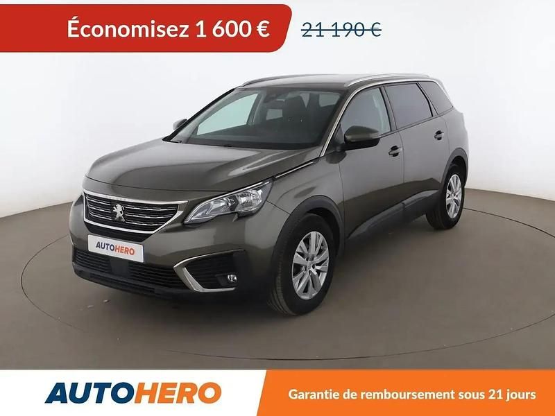 Gris Utilisé 2019 Peugeot 5008 Business-Line Monospace | 19 590 € (Bon prix) - Image 1/2