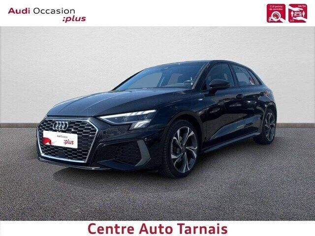 Noir mythe métallisé Utilisé 2023 Audi A3 S-Line | 30 589 € (Prix juste) - Image 1/4