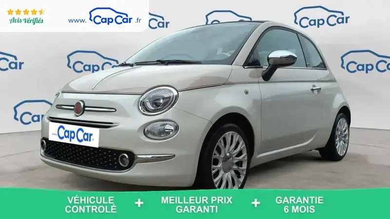 Blanc Utilisé 2018 Fiat 500C Cabriolet | 11 760 € (Bon prix) - Image 1/4