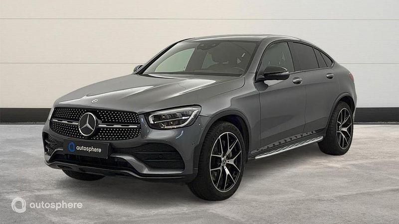 Noir Utilisé 2021 Mercedes GLC300 AMG line Coupé | 50 499 € (Prix juste) - Image 1/4