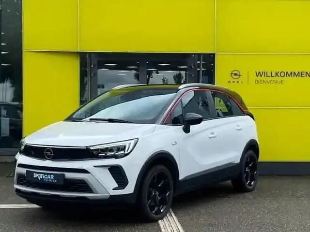 Blanc glacier/toit noir diamant Occasion 2021 Opel Crossland X SUV | 13 990 € (Bon prix) - Image 1/4