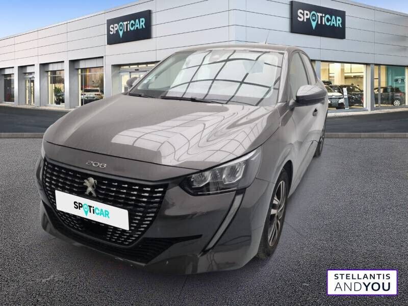Gris Utilisé 2020 Peugeot 208 Allure Citadine | 14 390 € (Prix juste) - Image 1/4