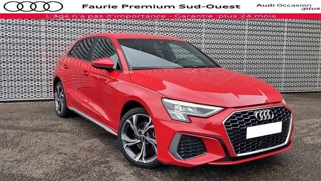 Rouge tango métallisé Occasion 2023 Audi A3 Sportback e-tron S-Line Citadine | 32 690 € (Prix juste) - Image 1/4