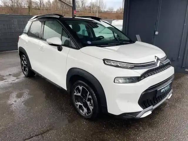 Occasion Citroën C3 Aircross PureTech 2021 Blanc banquise (o) + noir perla nera SUV
