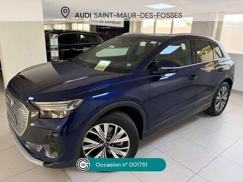 Occasion Audi Q4 e-tron Advanced 150 kW (204 ch) 2022 Bleu navarre métallisé SUV