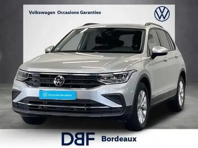 Argent Occasion 2021 VW Tiguan Life SUV | 24 999 € (Super prix) - Image 1/4